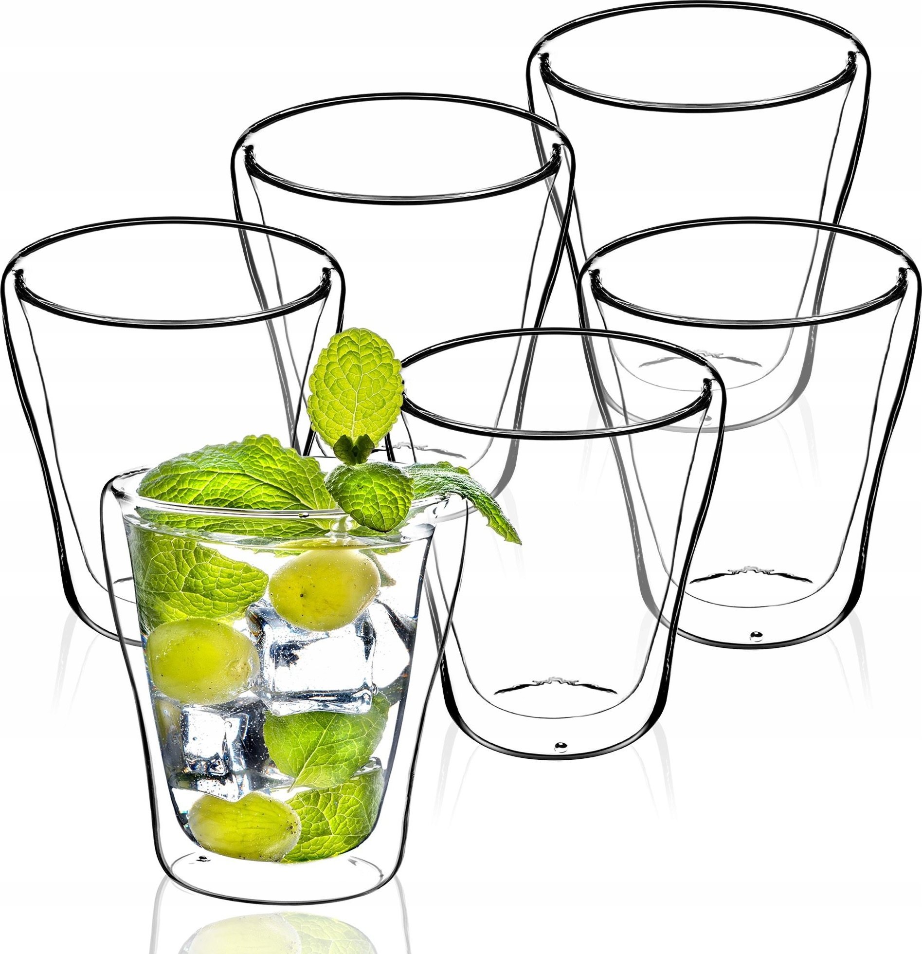 Kadax Szklanki Termiczne Do Zimnych Napojów Drinków 6szt