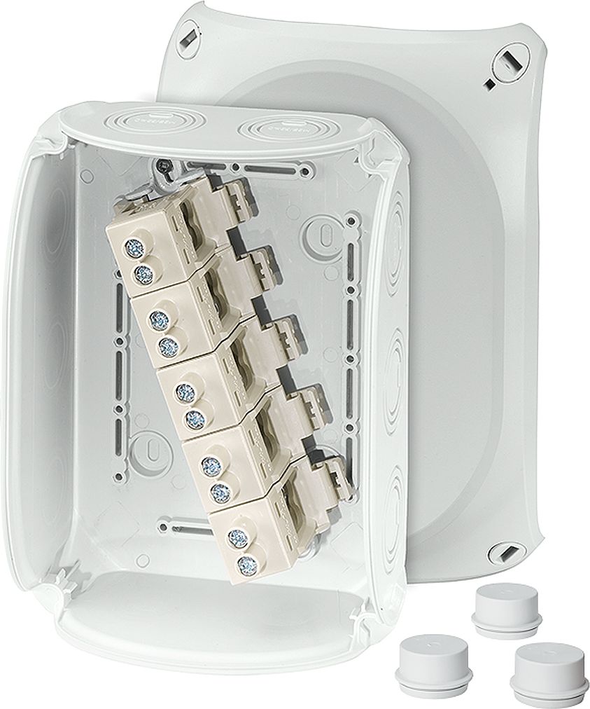 Hensel Puszka odgałęźna 210x155x92 5x16mm2 CU IP66 szara DK 1616 GZ (62000160)