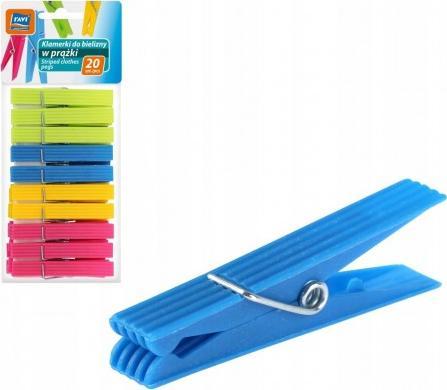 Ravi Klamerki do bielizny w prążki 20 szt