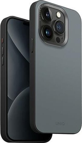 Etui UNIQ Lyden DS Apple iPhone 15 Pro Max Magclick Charging niebiesko-czarny/washed blue-black