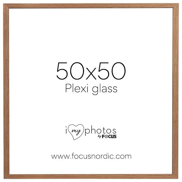 Ramka Focus Focus Soul Oak veneer 50X50 Plexi