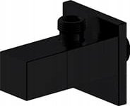 IDMAR Zawór kątowy 1/2" x 3/8" z głowicą ceramiczną 1001 czarny mat