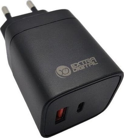Ładowarka Extra Digital Kroviklis EXTRA DIGITAL GaN USB Type-C, USB Type-A: 45W, PPS