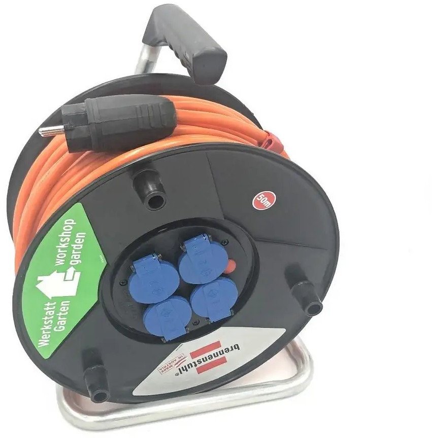 Przedłużacz bębnowy Brennensthul Akyga AK-CR-06 bryzgoszczelny 4 gniazda 3x1.5 mm IP44 50 m