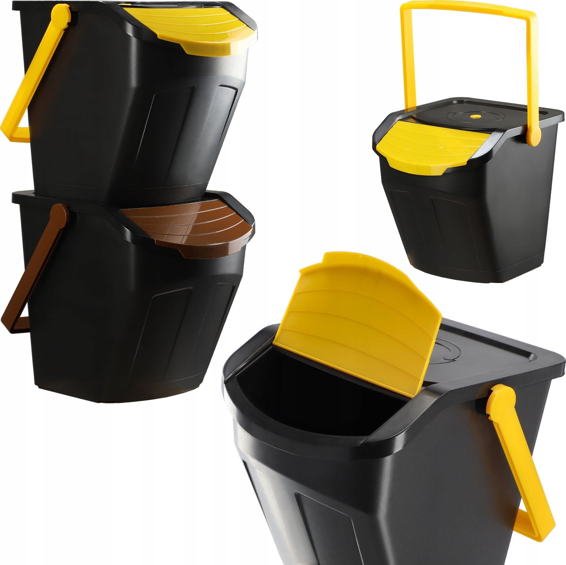 Kosz na śmieci Kadax Kosz Na Śmieci Odpady Do Segregacji Zestaw 2x25L