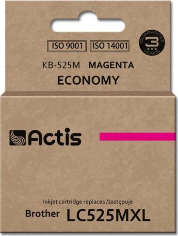 Tusz Actis Tusz ACTIS KB-525M (zamiennik Brother LC525M Standard 15 ml czerwony)