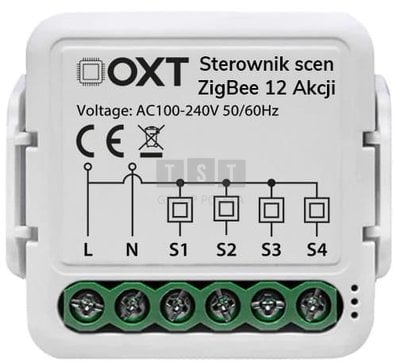 Moduł OXT mini sterownik scen 12 akcji 230V ZigBee TUYA T254