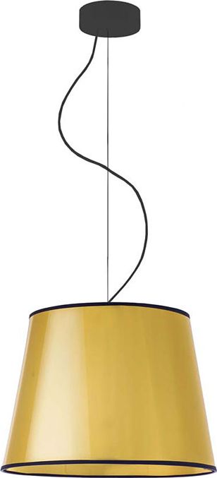 Lampa wisząca Lumes Złoty żyrandol z trapezowym abażurem - EX902-Tunier