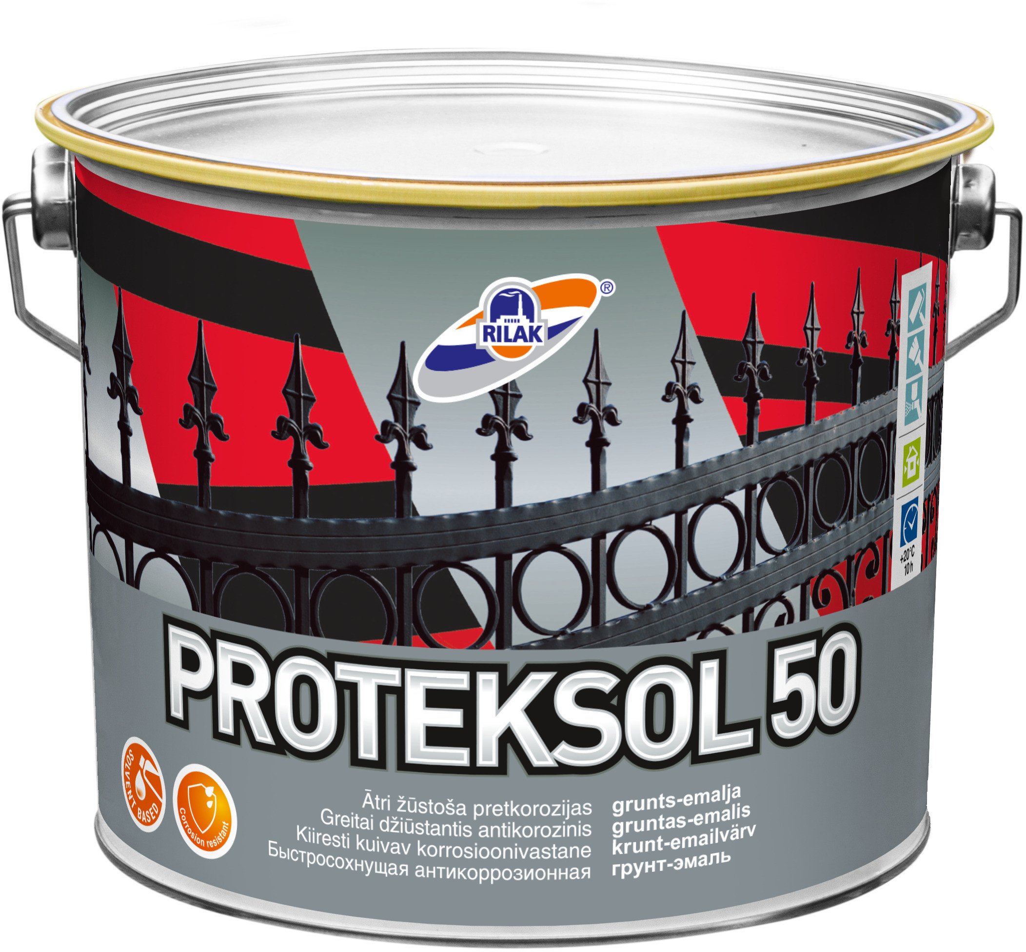 Rilak PRIMER-ENAMEL PROTEKSOL-50 BLACK 2,7L