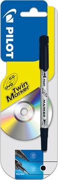 Pilot TWIN CD/DVD MARKER DWUSTRONNY CZARNY PISCTMEFCDBX1