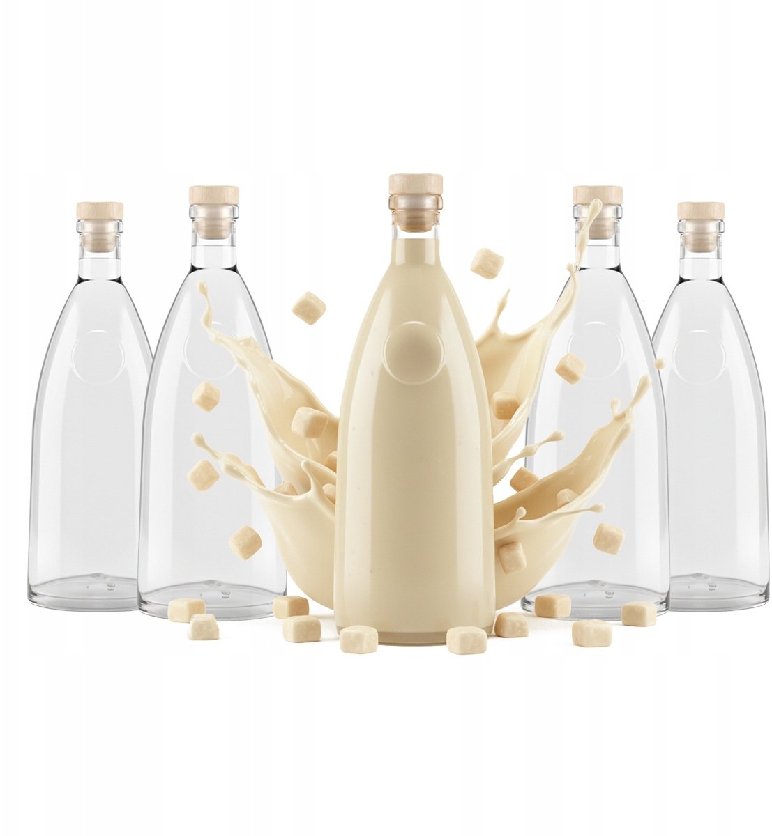 40x Butelki Szklane LOFT 500ml Na Wino Nalewki Likier Alkohol Sok 0,5l