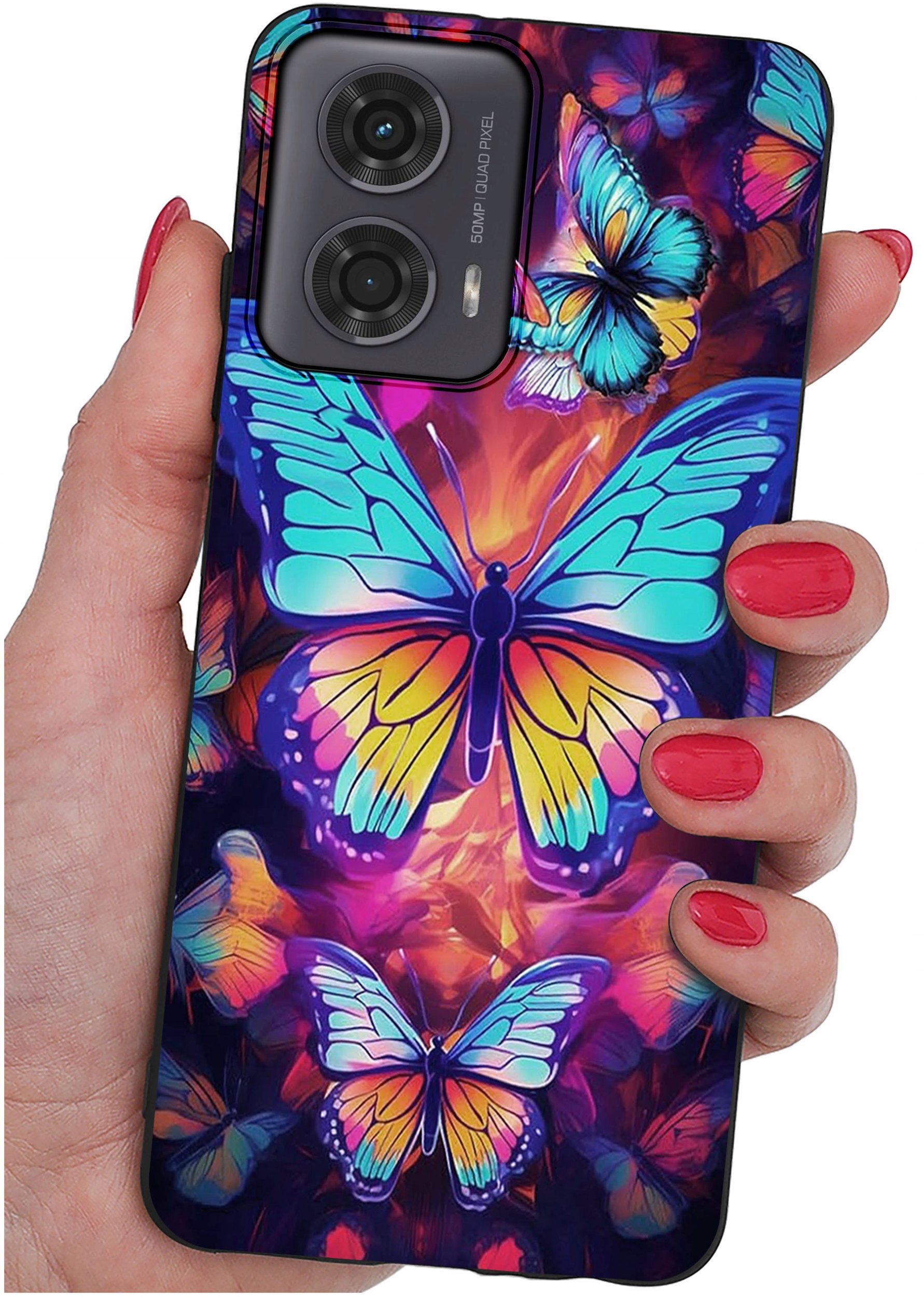 Etui do Motorola Moto G24 |G24 POWER |G04 |E14 WZORY |SILIKONOWE MATT SZKŁO