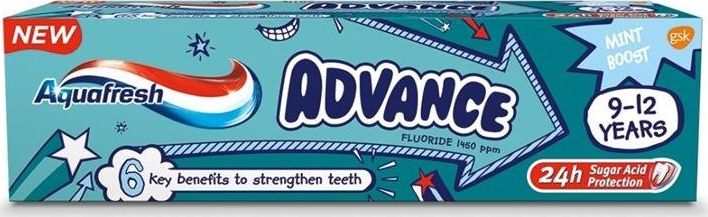 Aquafresh Pasta do zębów dla dzieci 9-12 lat 75ml