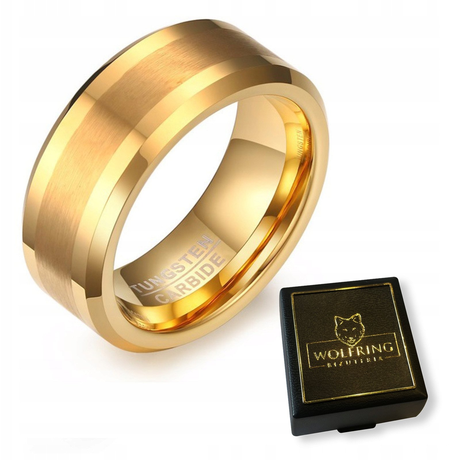 OBRĄCZKA PIERŚCIEŃ z Wolframu WOLFRING EU19 US09