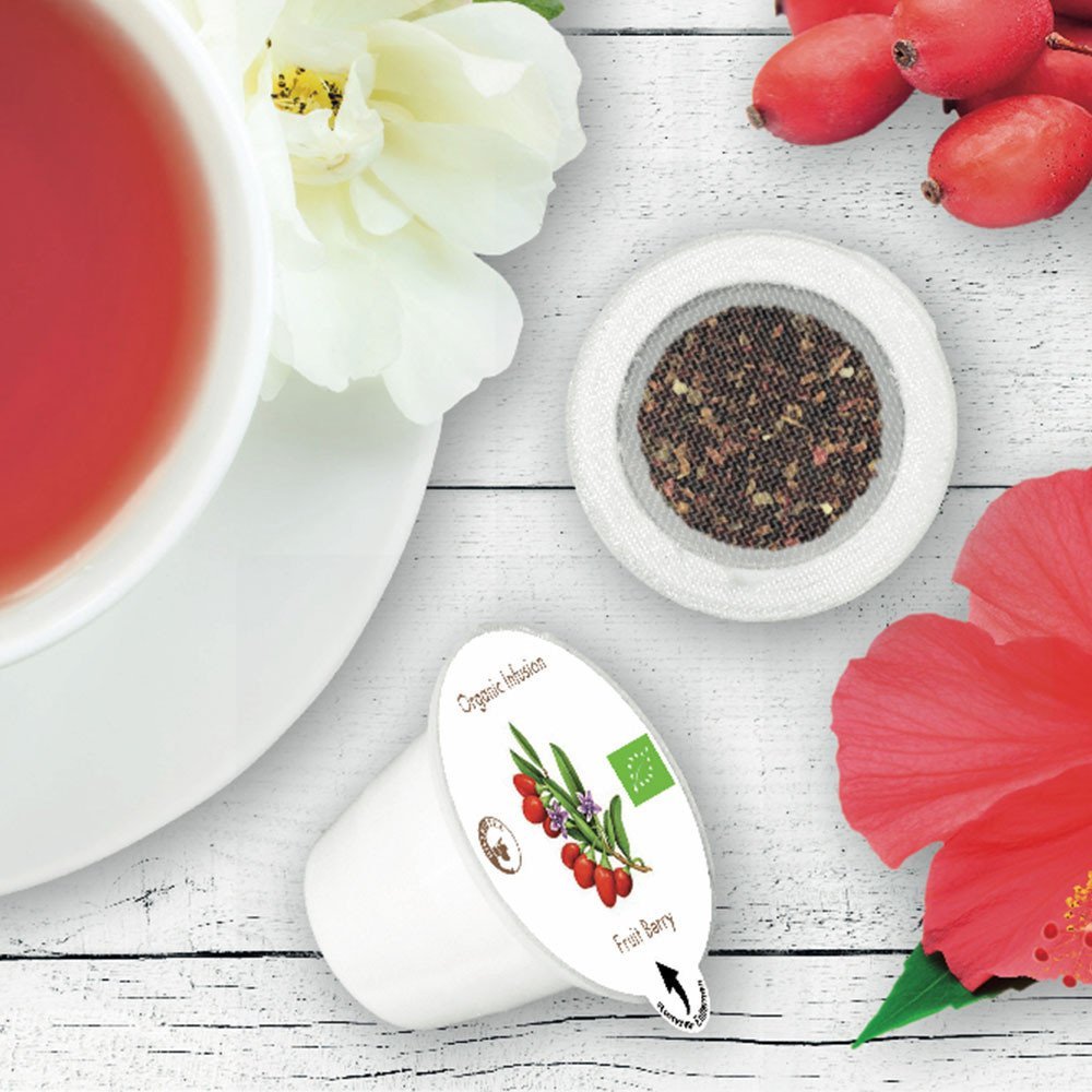 Organic tea capsules for Nespresso(r) machines Bistro Tea Fruit Berry, 10 pcs.