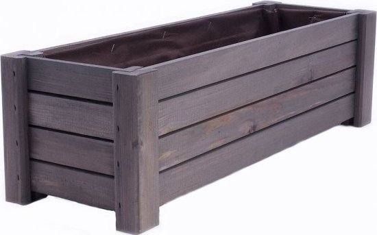 Wnuk Donica drewniana (Grafit/60cm)
