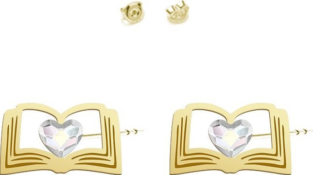 Radziszewska Jewellery Kolczyki Pozłacane Książka