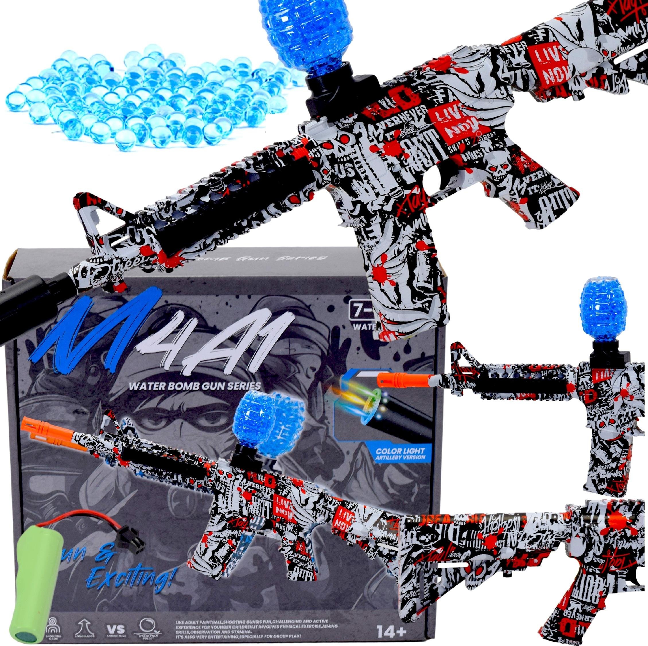 Skleplolki AUTOMATYCZNY PISTOLET AUTOMAT KARABIN NA KULKI WODNO ŻELOWE ELEKTRO ZESTAW