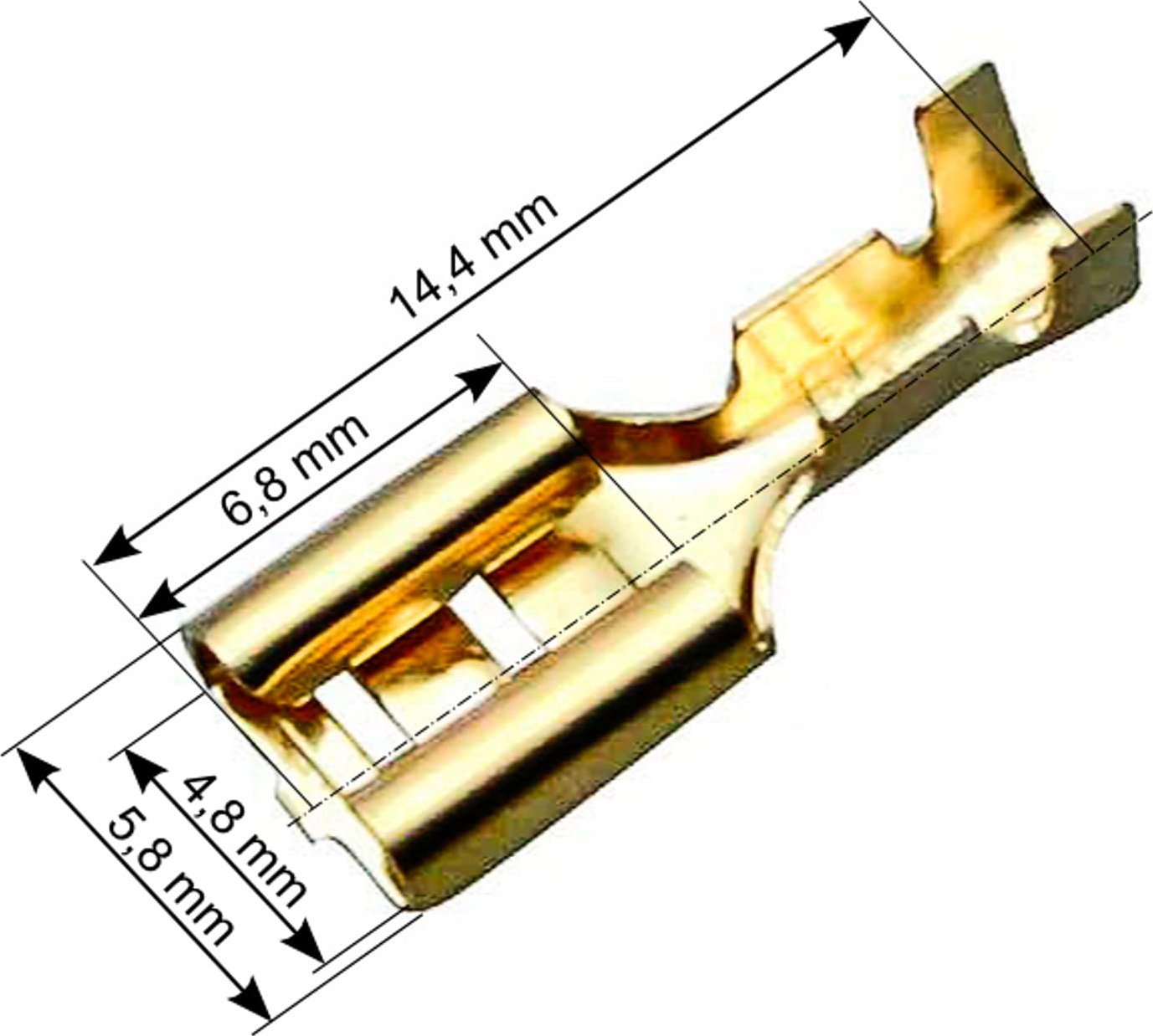 Blow 43-106# Konektor nieizol. płaski żeński 4,8/0,5