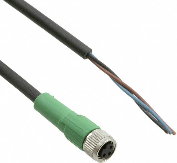 Phoenix Contact Kabel do czujnika 3P 5m wolny koniec przewodu gniazdo proste M8 SAC-3P- 5,0-PUR/M 8FS (1669628)