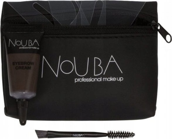 NOUBA_SET Brow Improver 30 Eyebrow Cream + Double Ended Applicator + Stencils żel do stylizacji brwi + pędzelek do brwi + szablony