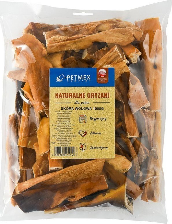Petmex Gryzak dla psów PETMEX Skóra wołowa 15cm 1000g