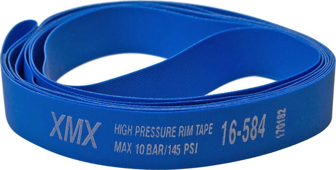 XMX Opaska Nylon na obręcz 27,5" 16x584mm, niebieska, wysokociśnieniowa 27,5" x 16 mm