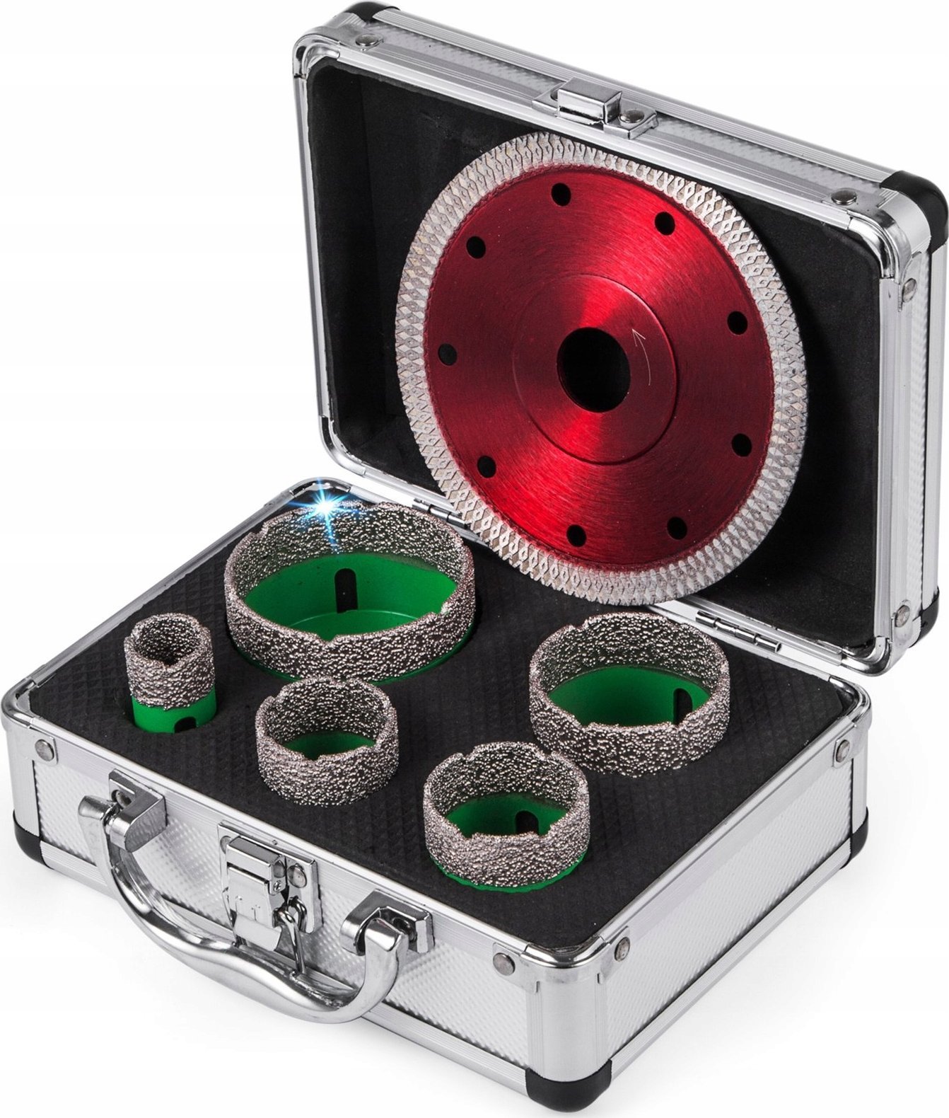 Zestaw 5 Sztuk DIamentowych Wierteł do Otworów z Brzeszczotem 20/35/40/50/65 mm