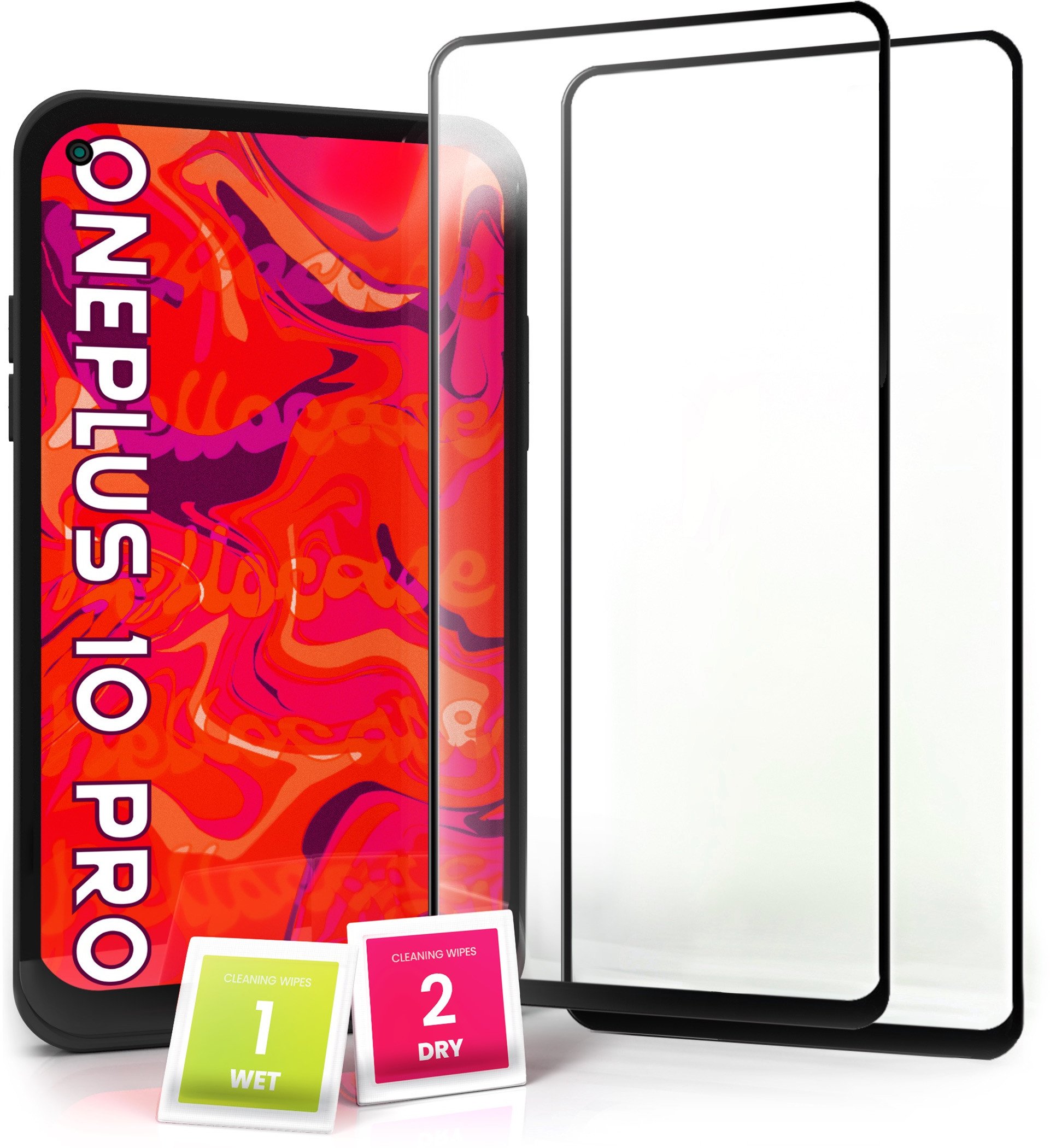 2-PAK Szkło Hartowane do OnePlus 10 Pro (Pełne 5D, Curved, Zakrzywione, 9H)