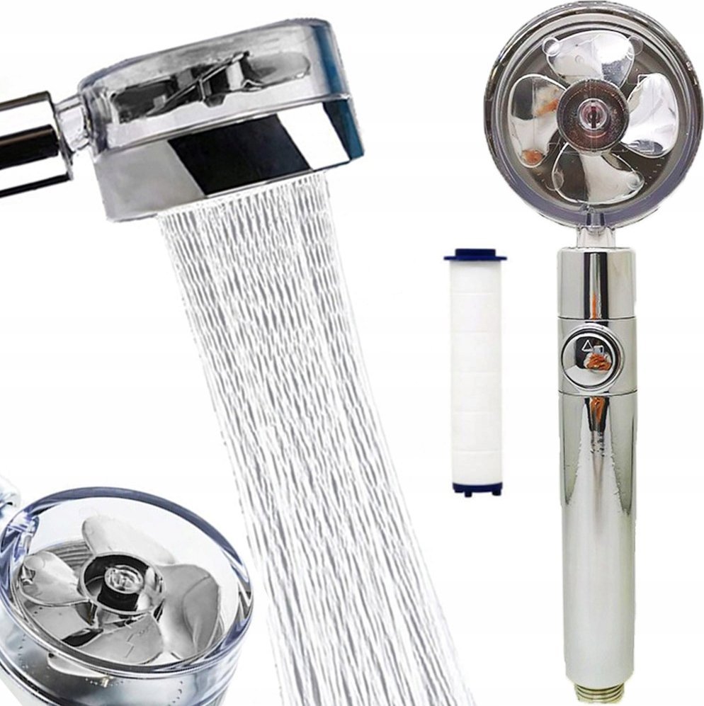 SŁUCHAWKA PRYSZNICOWA Z TURBINĄ TURBO-1X