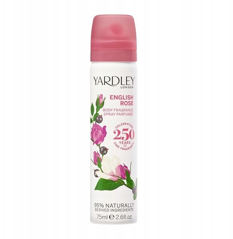 Yardley, English Rose, Scented Spray, For Women, 75 ml For Women