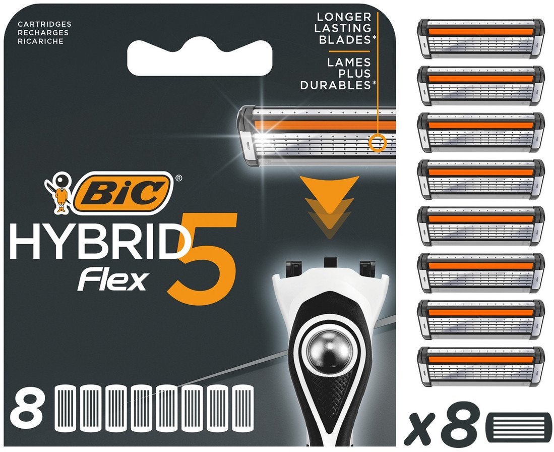 Bic Hybrid flex 5 wkłady do maszynki-blister 1op.8szt