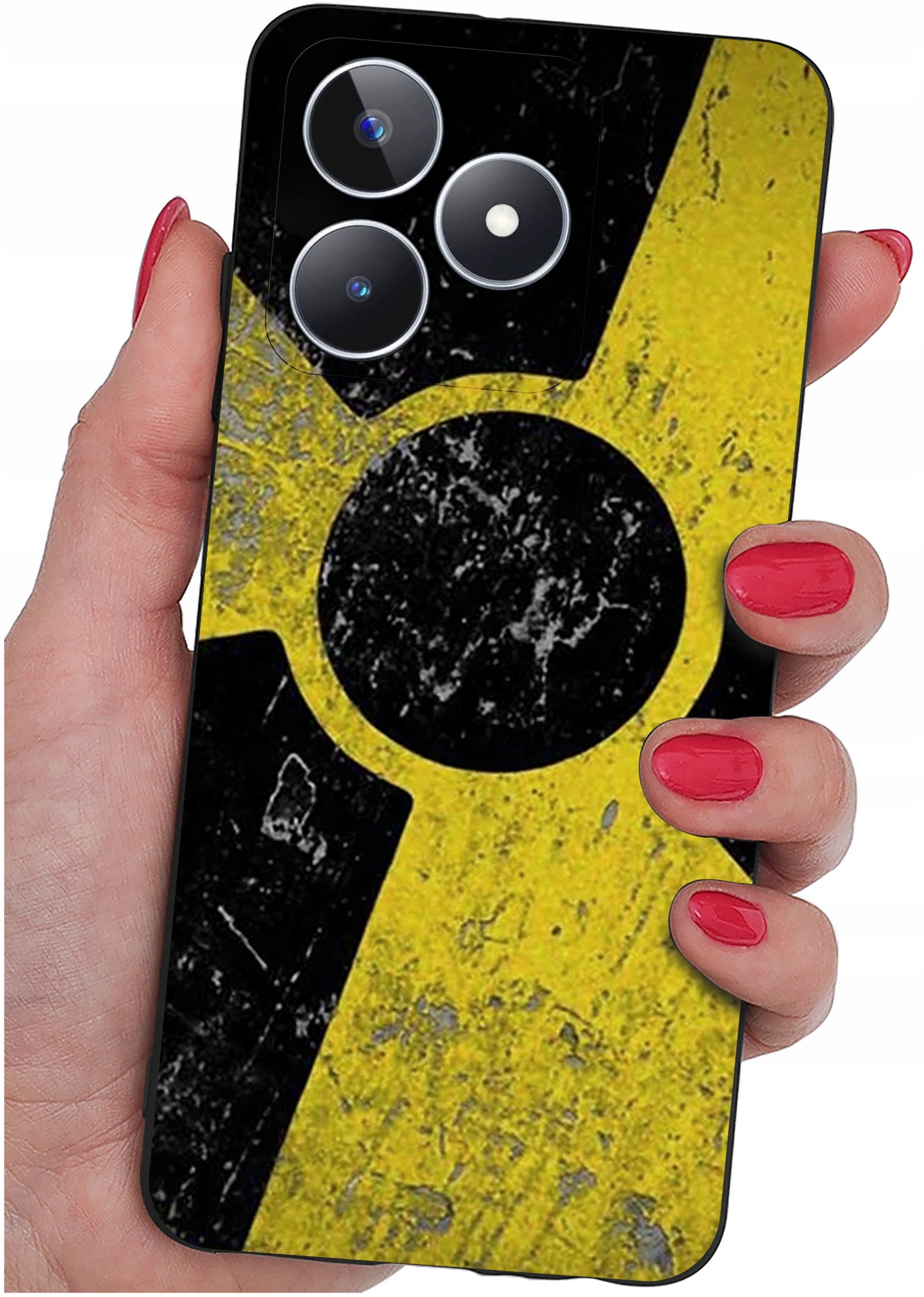 krainaGSM ETUI do Realme C51| C53 wzory SILIKONOWE MATT CASE + SZKŁO 9H