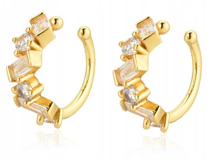 KOLCZYKI MIEDZIANE MODNE KLASYCZNE K12 ZŁOTE