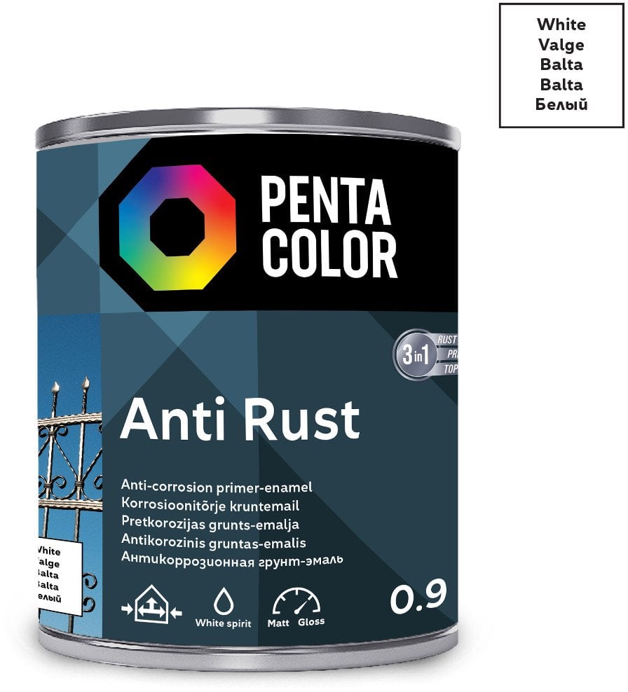 ANTICOR PAINT ANTI-RUST WHITE 0.9L