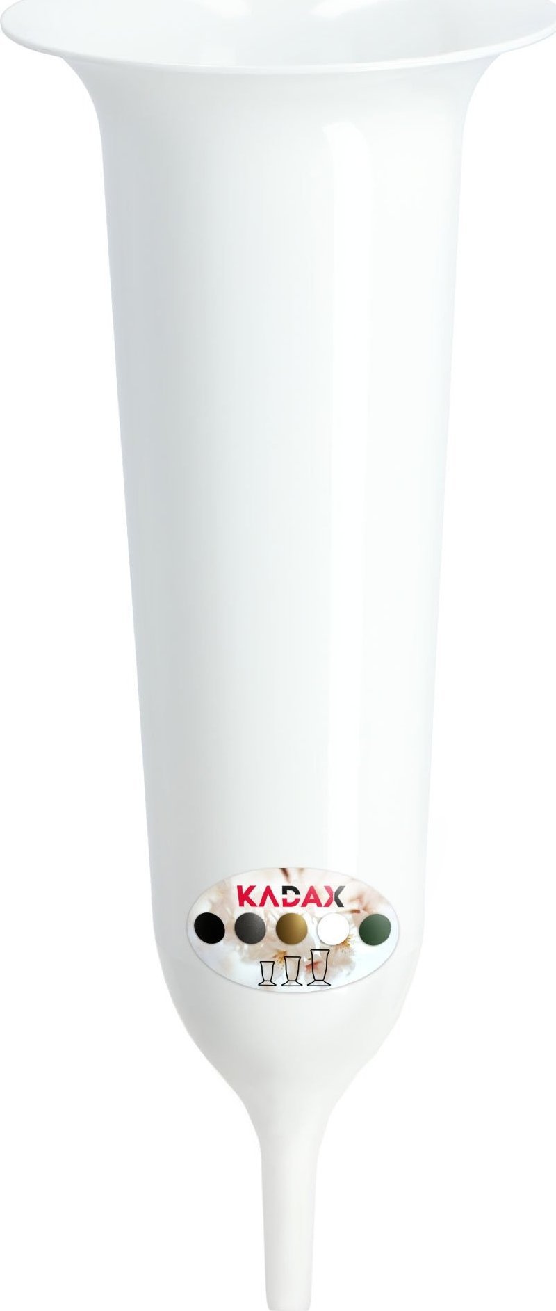 Kadax Flakon Na cmentarz Wbijany Nagrobek Biały 35cm