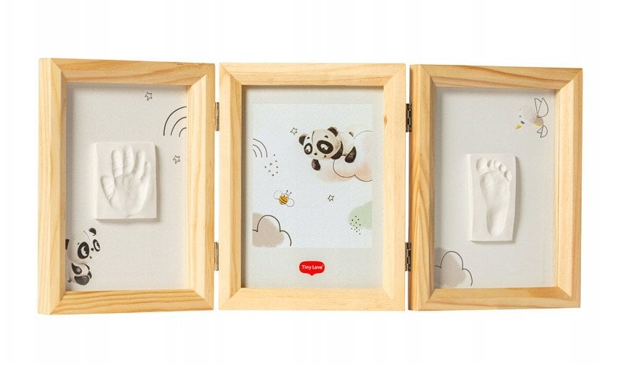Tiny Love Double Frame baby footprint/handprint set, wooden 3333166081