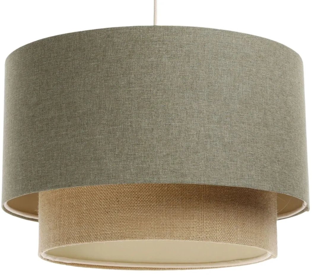 Lampa wisząca ERUTAN DOUBLE 40 zielona/beżowa BPS KONCEPT