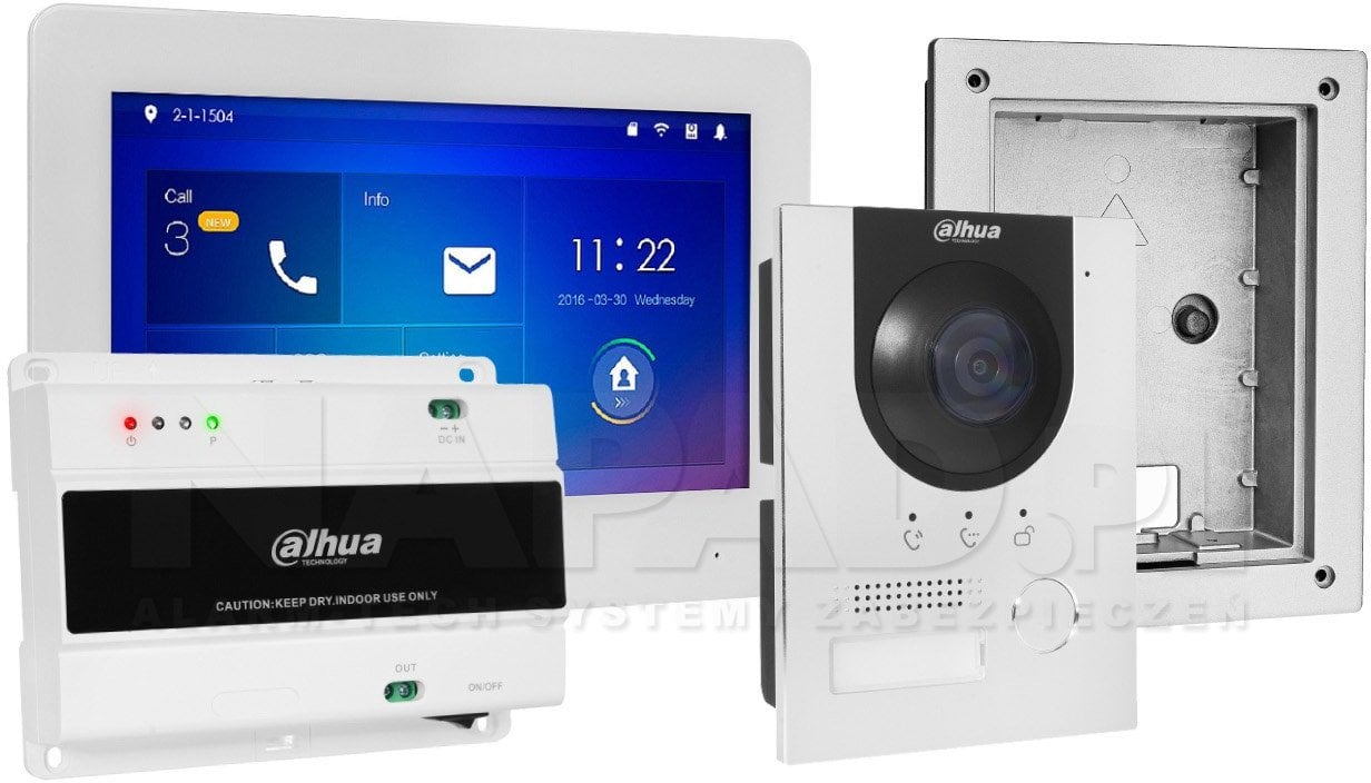 Dahua Technology DHI-KTD01(F) wideodomofon 2 MP 17,8 cm (7") Srebrny