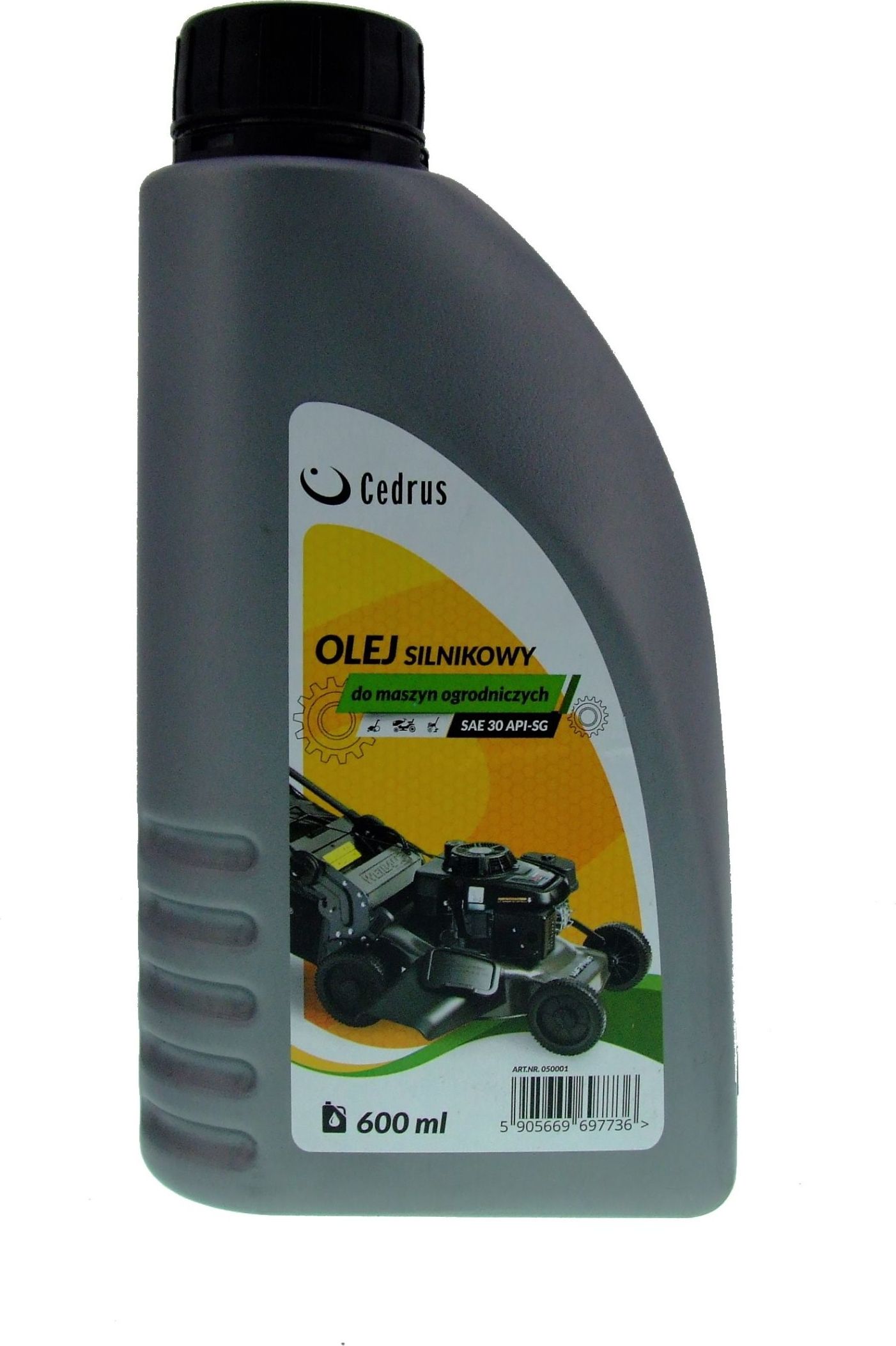 Cedrus olej silnikowy SAE30 API-SG 0.6 L do kosiarek, traktorków, agregatów, glebogryzarek, zamiatarek, do silników czterosuwowych