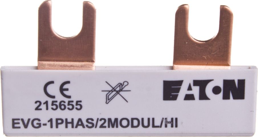 Eaton Szyna łączeniowa 1P 63A 10mm2 widełkowa EVG-1PHAS/2MODUL/HI 215655
