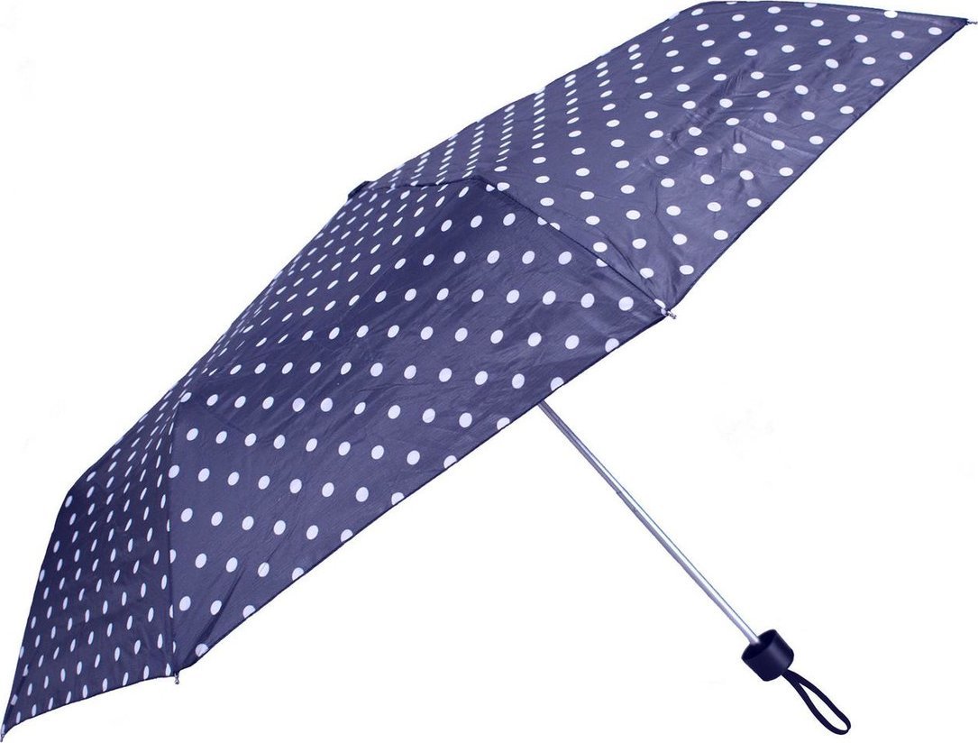 Semi Line Parasolka manualna granatowa w kropki L2036-3