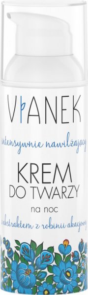 Vianek Intensywnie nawilżający krem do twarzy na noc 50ml