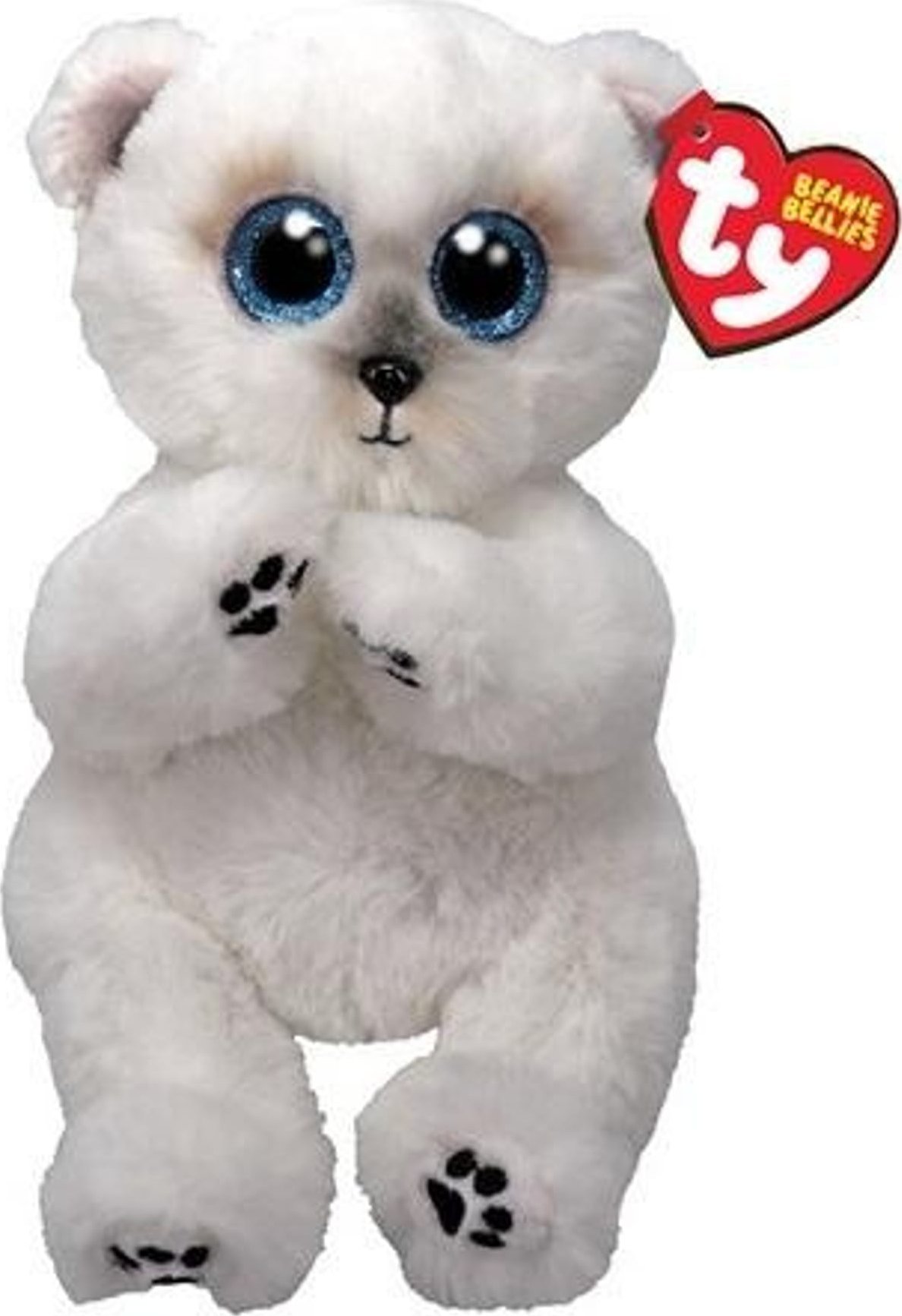TY Beanie Bellies Wuzzy - biały niedźwiedź 15cm