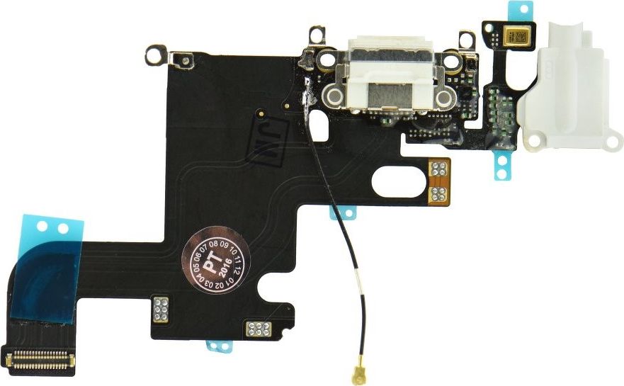 Partner Tele.com Taśma do IPHONE 6 4,7 ze złączem ładowania i gniazdem HF biały