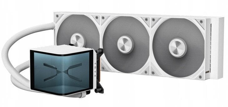 TRYX PANORAMA 360 AiO Wasserkühlung, 3D-AMOLED-Display - 360mm, weiß