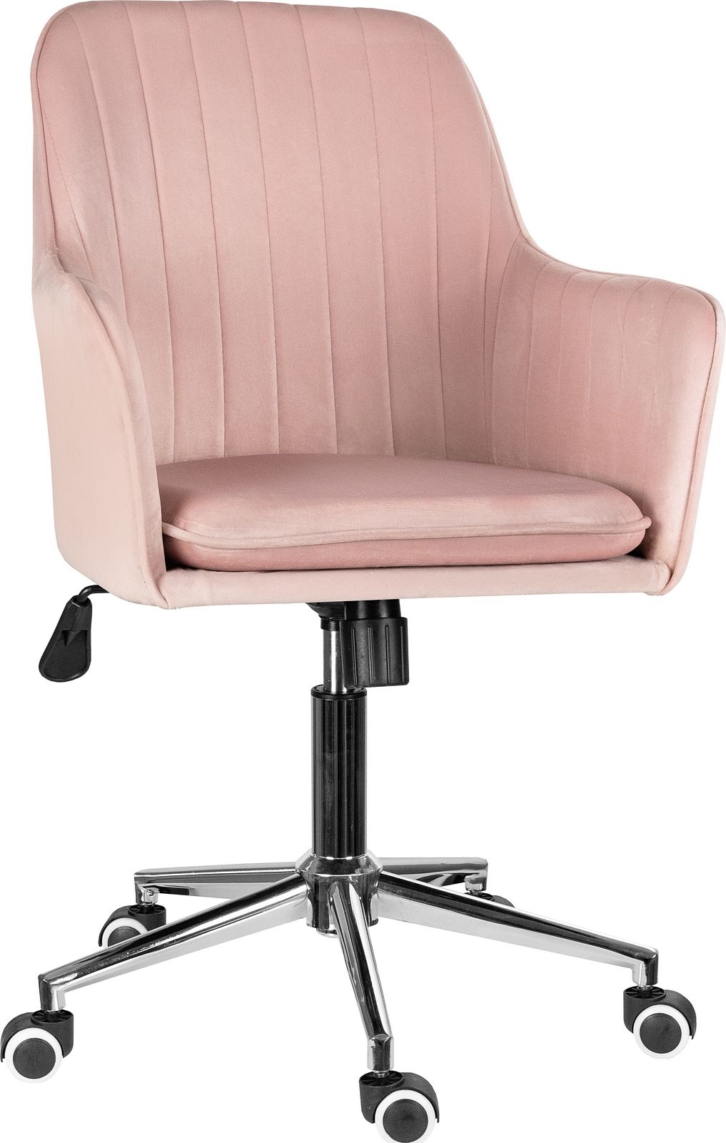 Szchara Krzesło WELUROWE skandynawskie różowe do toaletki