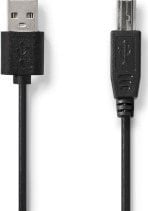 Kabel USB Nedis USB-A - USB-B 2 m Czarny (CCGL60101BK20)