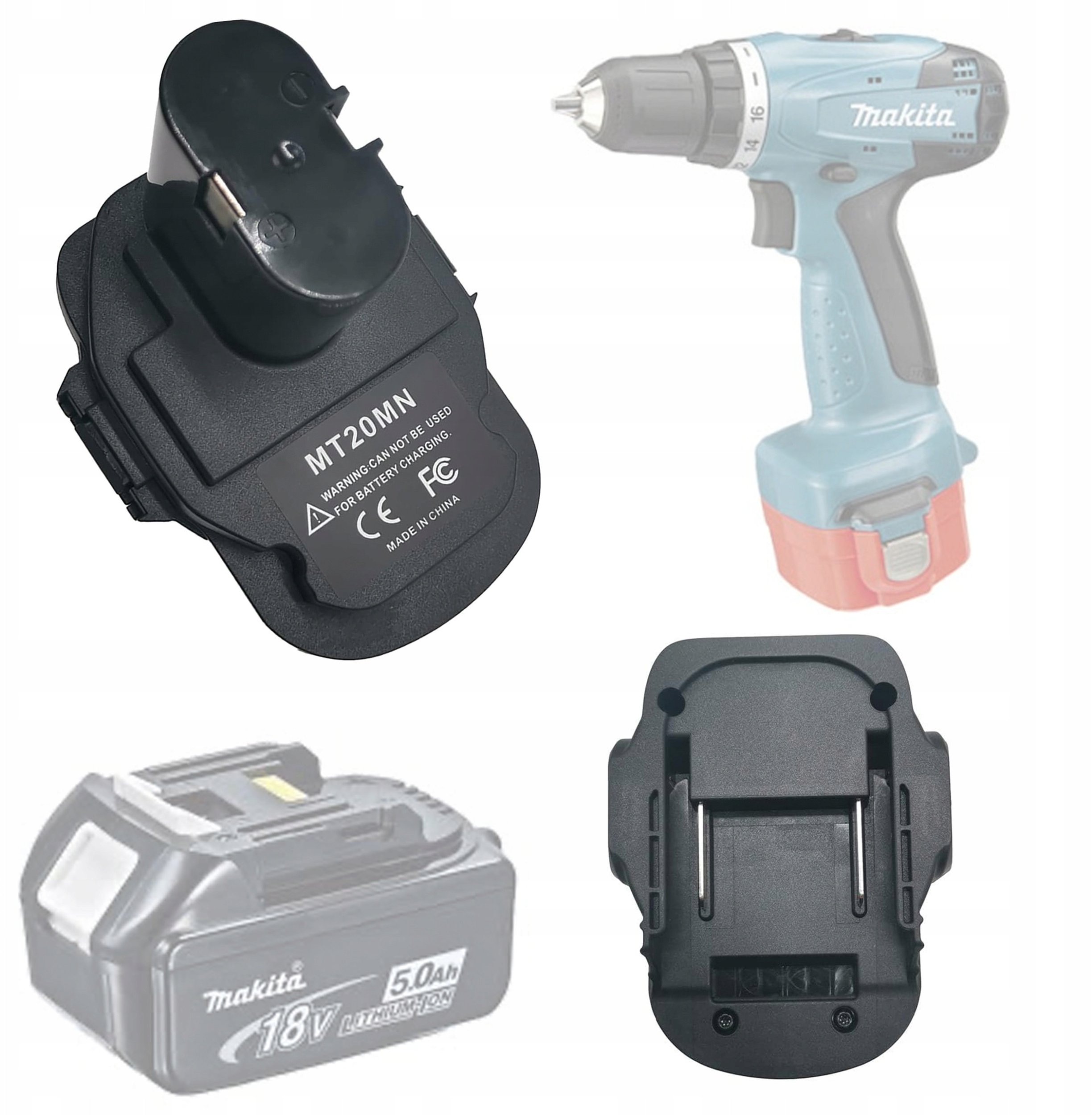 ADAPTER PRZEJSCIÓWKA STARY TYP MAKITA NiCd NiMh 18V 20V NA NOWY TYP MAKITA