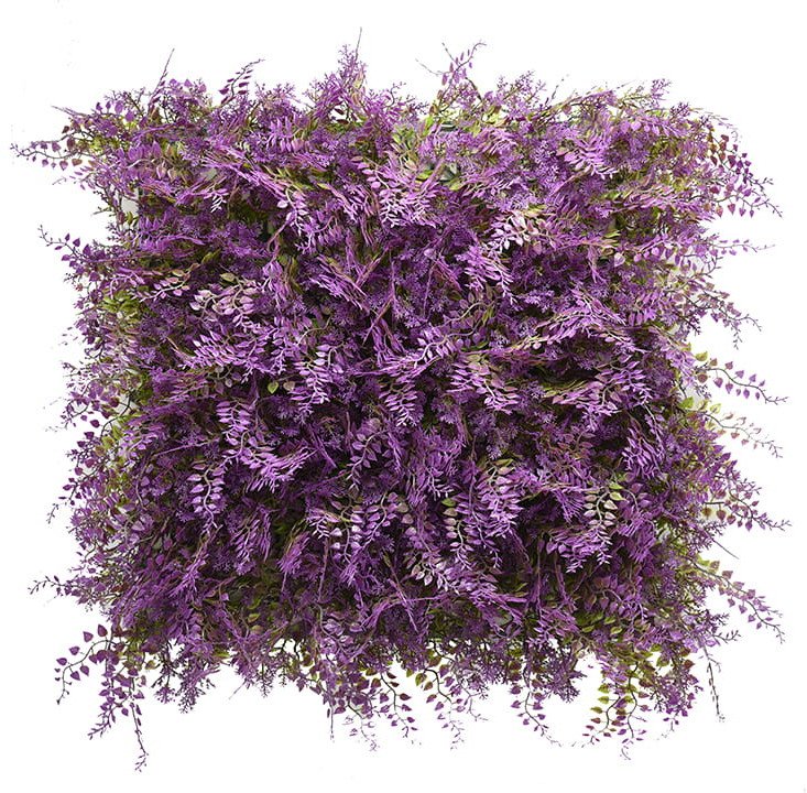 PANEL KOLOROWYCH ROŚLIN FIOLETOWA PAPROĆ 50X50 CM